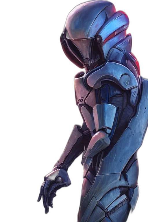 robot, jacket, weapon, concept art transparent PNG cut-out