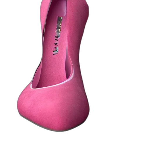 shoes, 3d render, photorealistic, pink transparent PNG cut-out