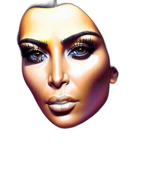 face, mask, jewelry, crown, photorealistic, 3d render, fantasy art, cartoon transparent PNG cut-out