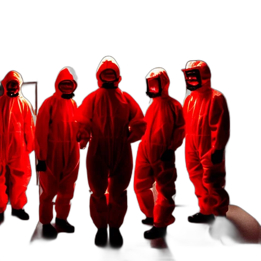 jacket, staff, mask, weapon, concept art, outer space, wide, shot transparent PNG cut-out