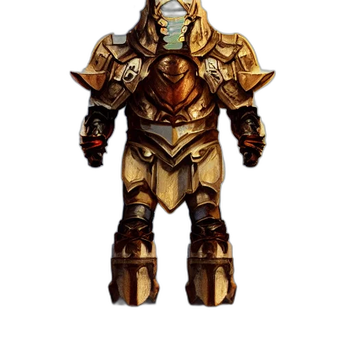 robot, weapon, staff, mask, concept art, fantasy art, 3d render, pixel art transparent PNG cut-out
