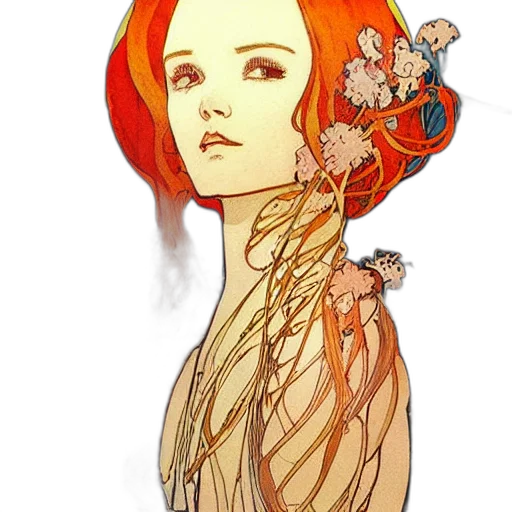 concept art, comic book art, fantasy art, pixel art, fire, underwater, red, golden transparent PNG cut-out