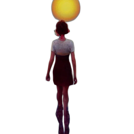 dress, umbrella, staff, hat, concept art, 3d render, pixel art, photorealistic transparent PNG cut-out
