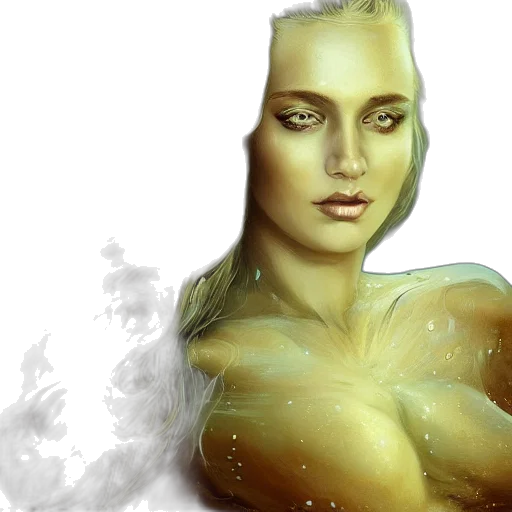 robot, face, jewelry, fantasy art transparent PNG cut-out