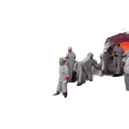 jacket, robot, umbrella, weapon, 3d render, concept art, pixel art, cyberpunk transparent PNG cut-out