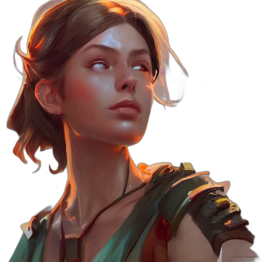 face, staff, fantasy art, concept art transparent PNG cut-out