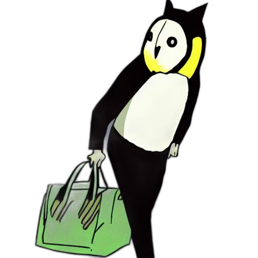 concept art, cartoon, barn, owl transparent PNG cut-out