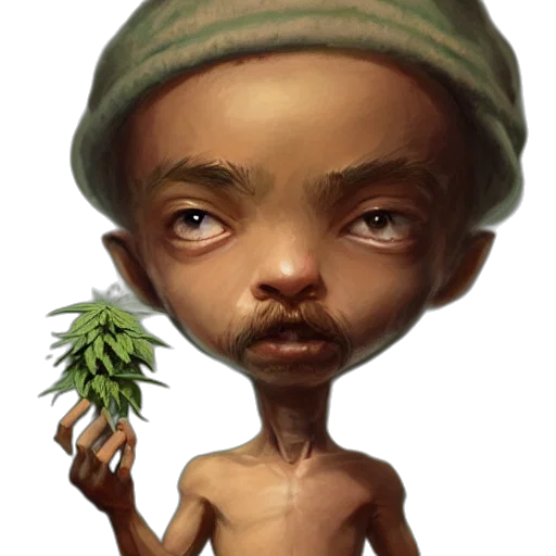 creature, face, hat, concept art transparent PNG cut-out
