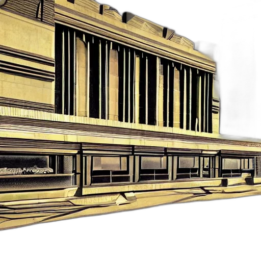building, furniture, crown, 3d render, concept art, photorealistic, golden, earth tones transparent PNG cut-out