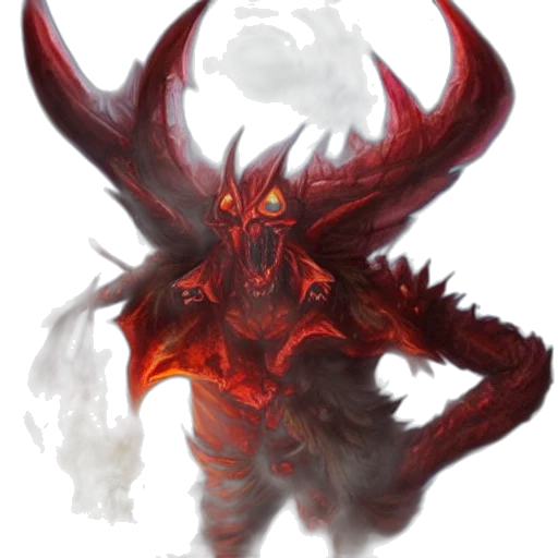 creature, dragon, staff, mask transparent PNG cut-out