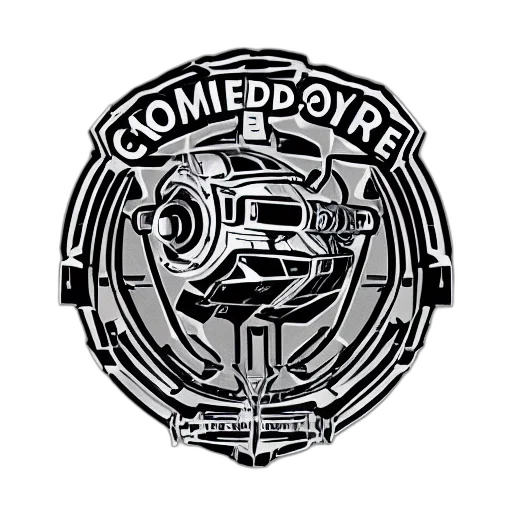 cartoon, armored, core, logo transparent PNG cut-out