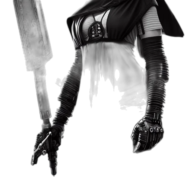 sword, staff, weapon, mask, concept art, fantasy art, comic book art, cyberpunk transparent PNG cut-out