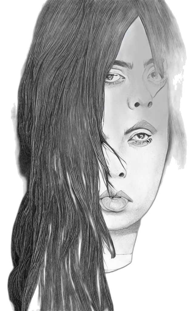 face, hair, mask, photorealistic, pencil sketch, cartoon, comic book art, fire transparent PNG cut-out