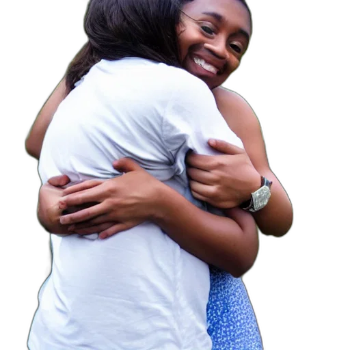 hugging, fruit transparent PNG cut-out