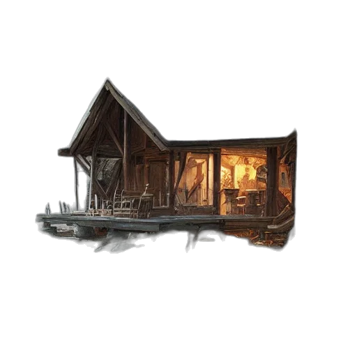 furniture, building, concept art, 3d render transparent PNG cut-out