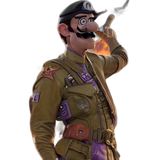 jacket, staff, weapon, hat, concept art, fantasy art, pixel art, comic book art transparent PNG cut-out