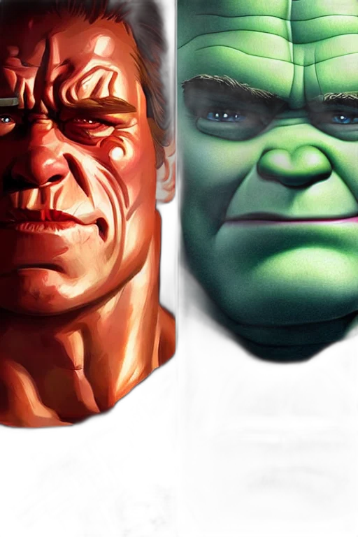 face, mask, photorealistic, 3d render, concept art, comic book art, terminator, shrek transparent PNG cut-out