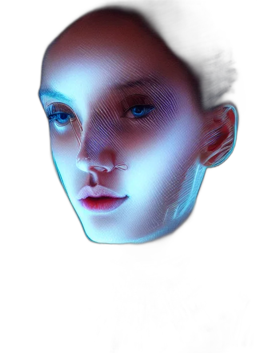 face, mask, robot, creature transparent PNG cut-out