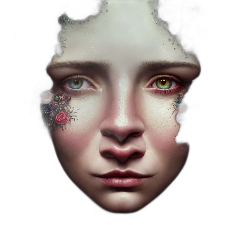 face, mask, robot, creature transparent PNG cut-out