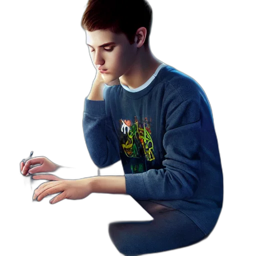 jacket, face, creature, robot transparent PNG cut-out