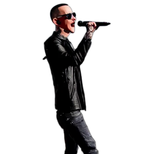jacket, staff, cartoon, chester, bennington, singing, top, mountain transparent PNG cut-out