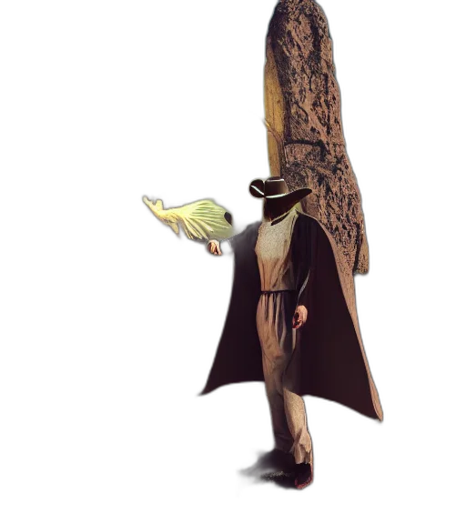 hat, staff, animal, umbrella transparent PNG cut-out