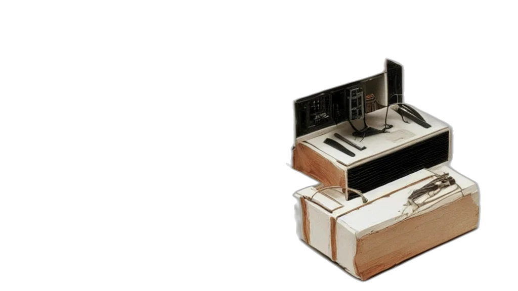 furniture, 3d render, earth tones, realistic, photo, computer, case, model transparent PNG cut-out