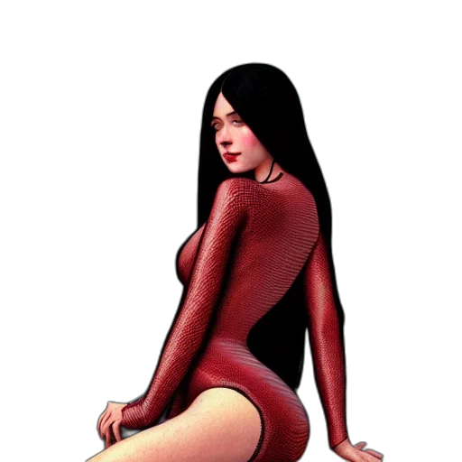 dress, comic book art, concept art, fantasy art transparent PNG cut-out