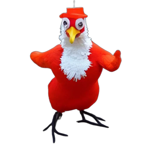 animal, creature, hat, 3d render transparent PNG cut-out