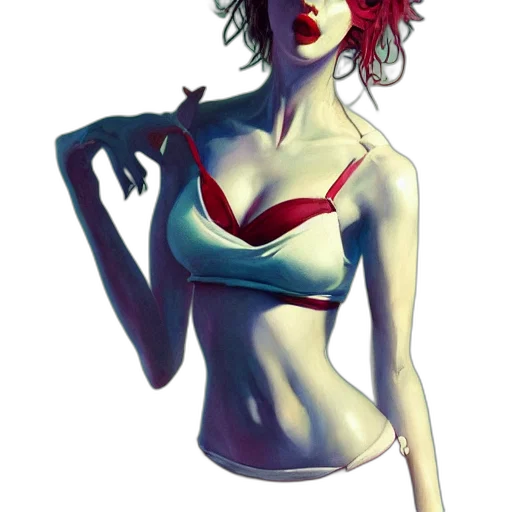 dress, staff, mask, jewelry, comic book art, concept art, fantasy art, photorealistic transparent PNG cut-out