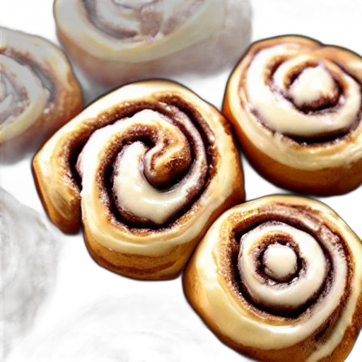 food, photorealistic, cinnamon, rolls, made, out, jewels, high transparent PNG cut-out