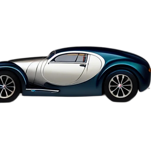 car, 3d render, concept art, photorealistic, bugatti, type, atlantic, concept transparent PNG cut-out