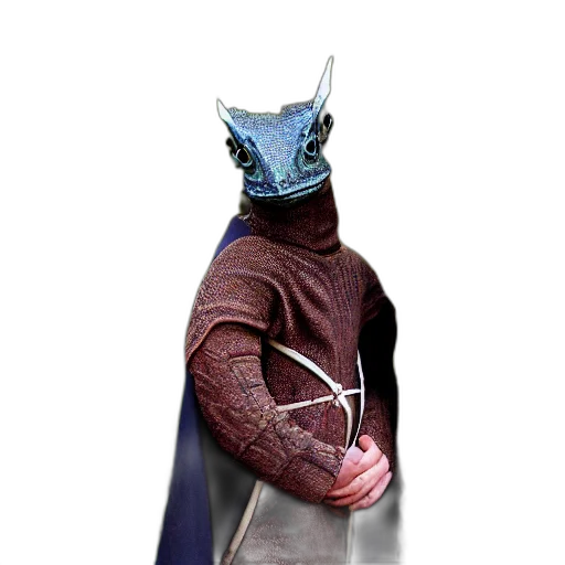 dragon, mask, staff, crown transparent PNG cut-out