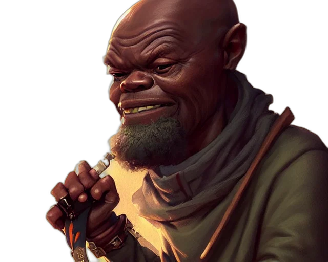 face, staff, concept art, fantasy art, comic book art, photorealistic, earth tones, dark transparent PNG cut-out