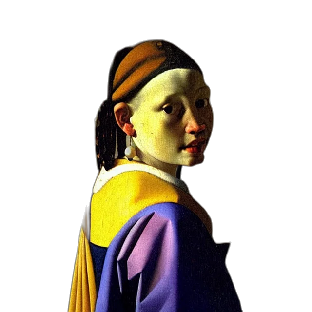 face, mask, staff, jewelry, oil painting, photorealistic, concept art, 3d render transparent PNG cut-out