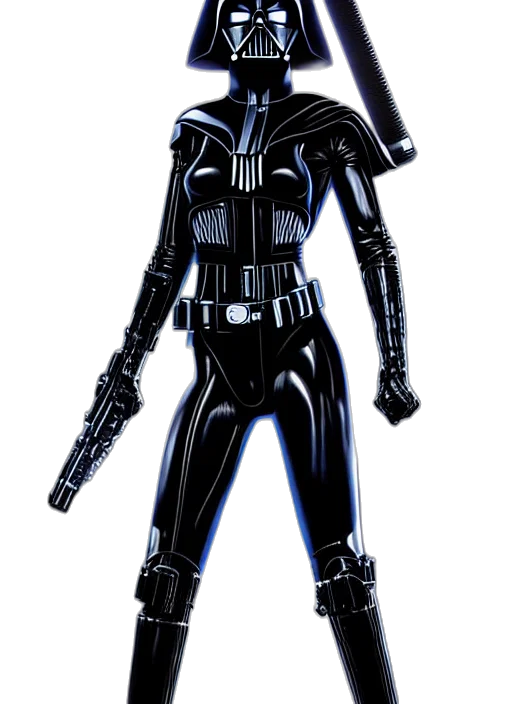 robot, staff, weapon, jacket transparent PNG cut-out