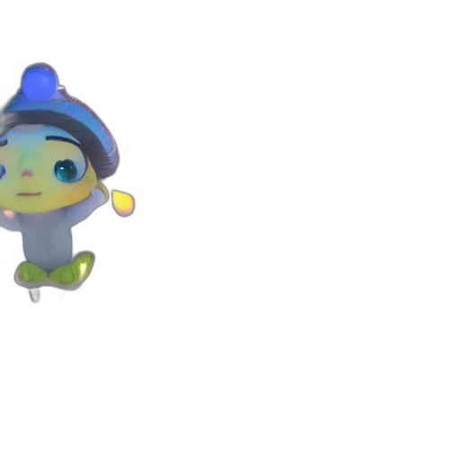 hat, robot, staff, creature transparent PNG cut-out