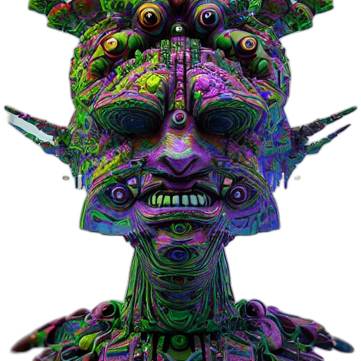mask, creature, face, crown transparent PNG cut-out