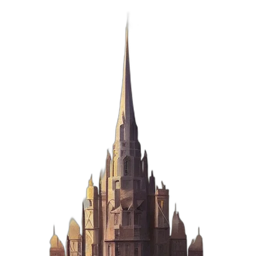 crown, building, staff, sword, concept art, fantasy art, pixel art, watercolor transparent PNG cut-out