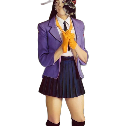 mask, jacket, animal, staff transparent PNG cut-out