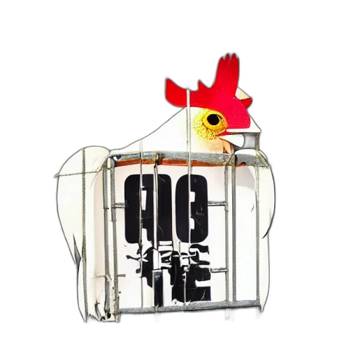 food, concept art, prisoner, wearing, chicken, head transparent PNG cut-out