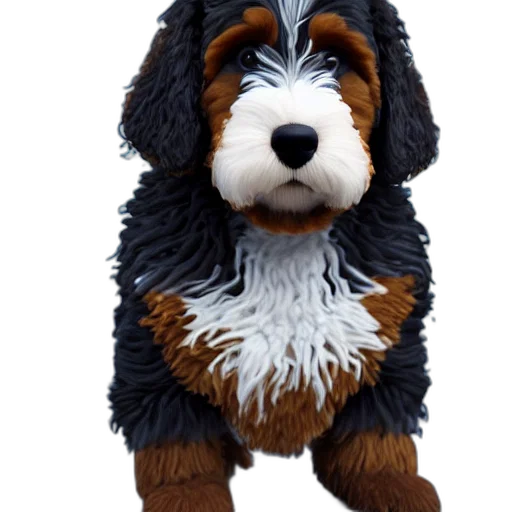 animal, staff, creature, 3d render, photorealistic, closeup, illustration, knitted transparent PNG cut-out