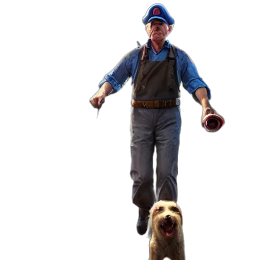 staff, animal, creature, hat, concept art, 3d render, photorealistic, john transparent PNG cut-out