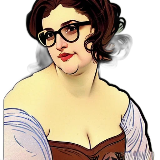 dress, face, staff, cartoon transparent PNG cut-out