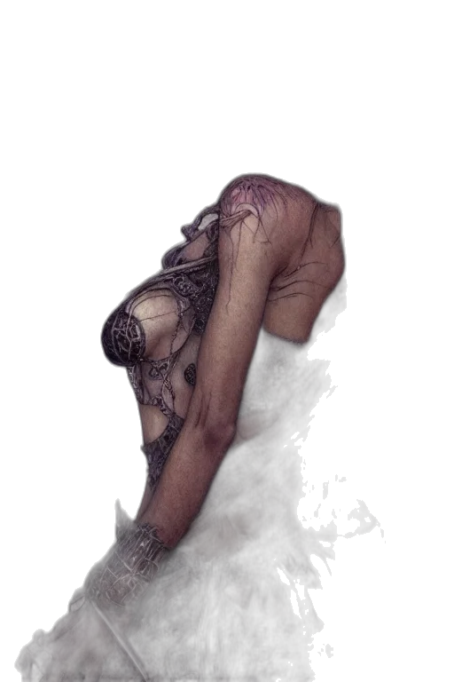 creature, dress, mask, face transparent PNG cut-out
