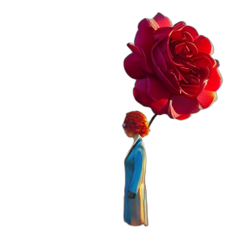 flower, bottle, jewelry, staff, 3d render, concept art, pixel art, photorealistic transparent PNG cut-out