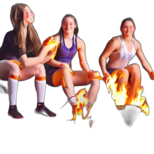 shoes, concept art, 3d render, photorealistic, pixel art, fire, college, gymnasts transparent PNG cut-out