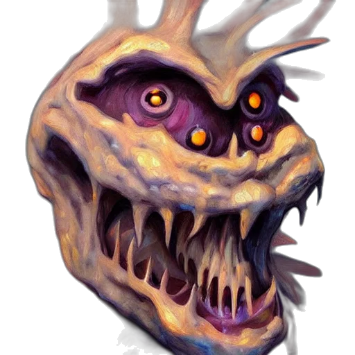 creature, mask, face, dragon transparent PNG cut-out