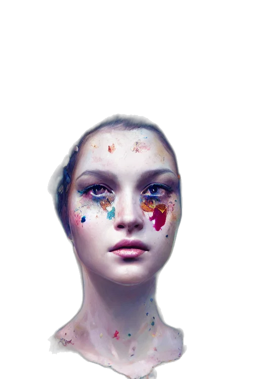 face, mask, crown, jewelry, photorealistic, fantasy art, concept art, oil painting transparent PNG cut-out