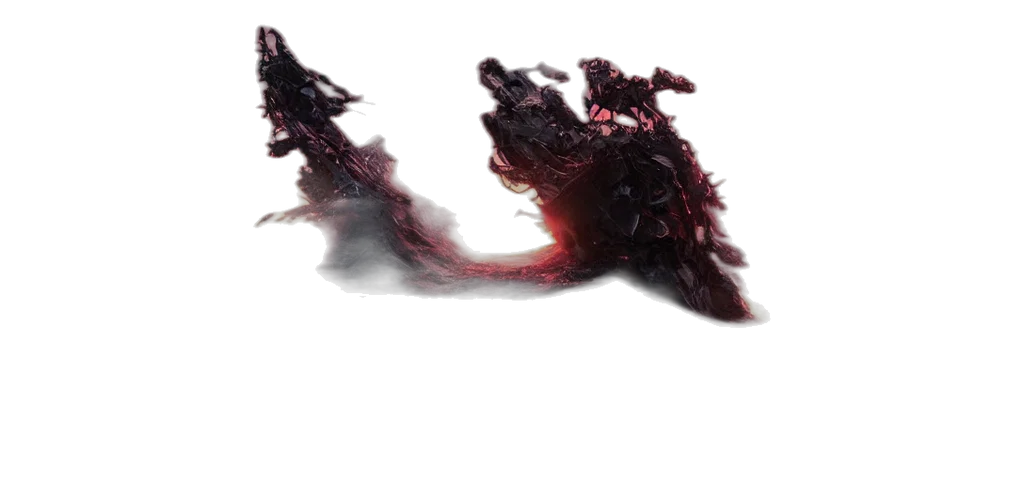 dragon, creature, hair, weapon transparent PNG cut-out